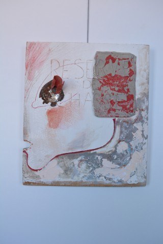 Mixed media wandobject Chasse gardé 2011